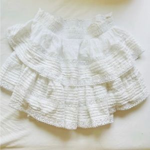 Aerie rock and ruffle skirt